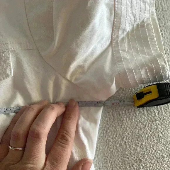 Cache Cropped Blazer Jacket Off White Size Medium M - Picture 7 of 9